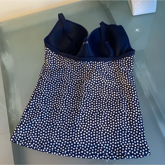 BODEN Navy and White Tankini Top Size 34C - Picture 8 of 8